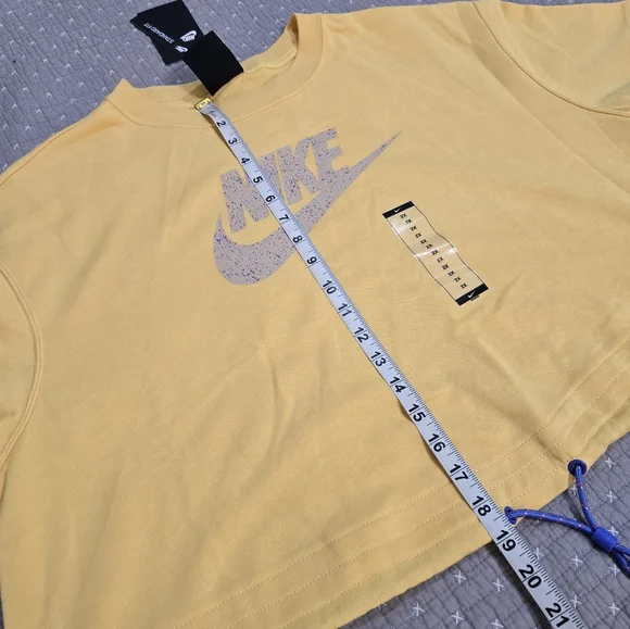 Nike Cropped Sweatshirt Top - Picture 9 of 11